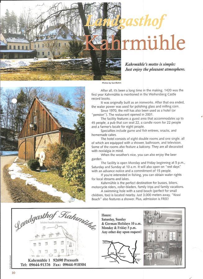Landhotel Kahrmuehle Pressath Экстерьер фото